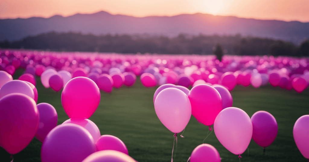 11 Heartwarming Happy Birthday Quotes for Your Girlfriend and Other Ideas for Her Special Day 8 pink balloons for girlfriend love
