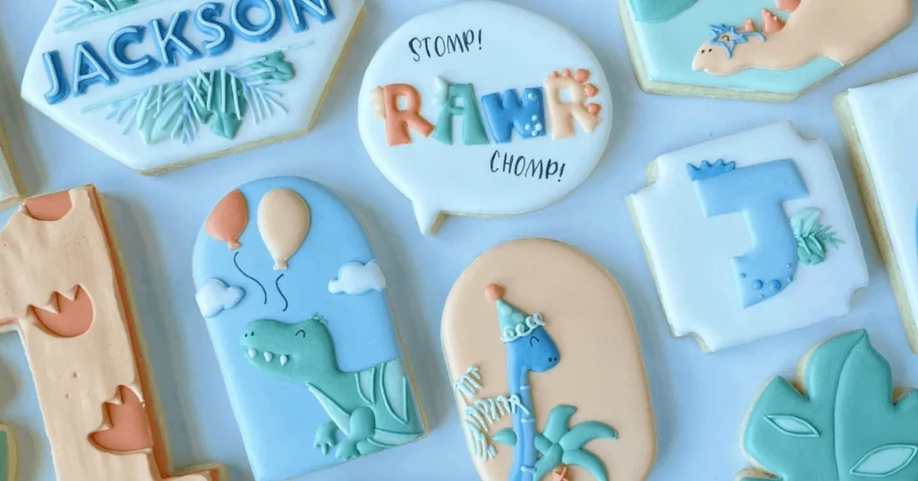 Terrific Dinosaur Birthday Party Ideas 2025 - for an Unique Prehistoric Celebration! 6 dinosaur shape cookies