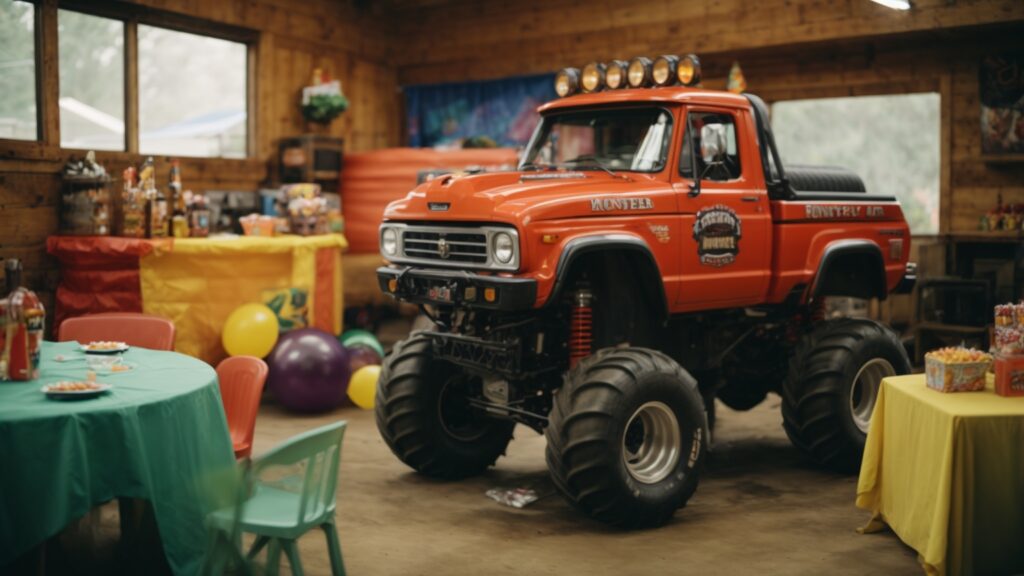 Exciting Monster Truck Birthday Party Ideas 2025 for Kids 14 small Monster truck in a birthday venue